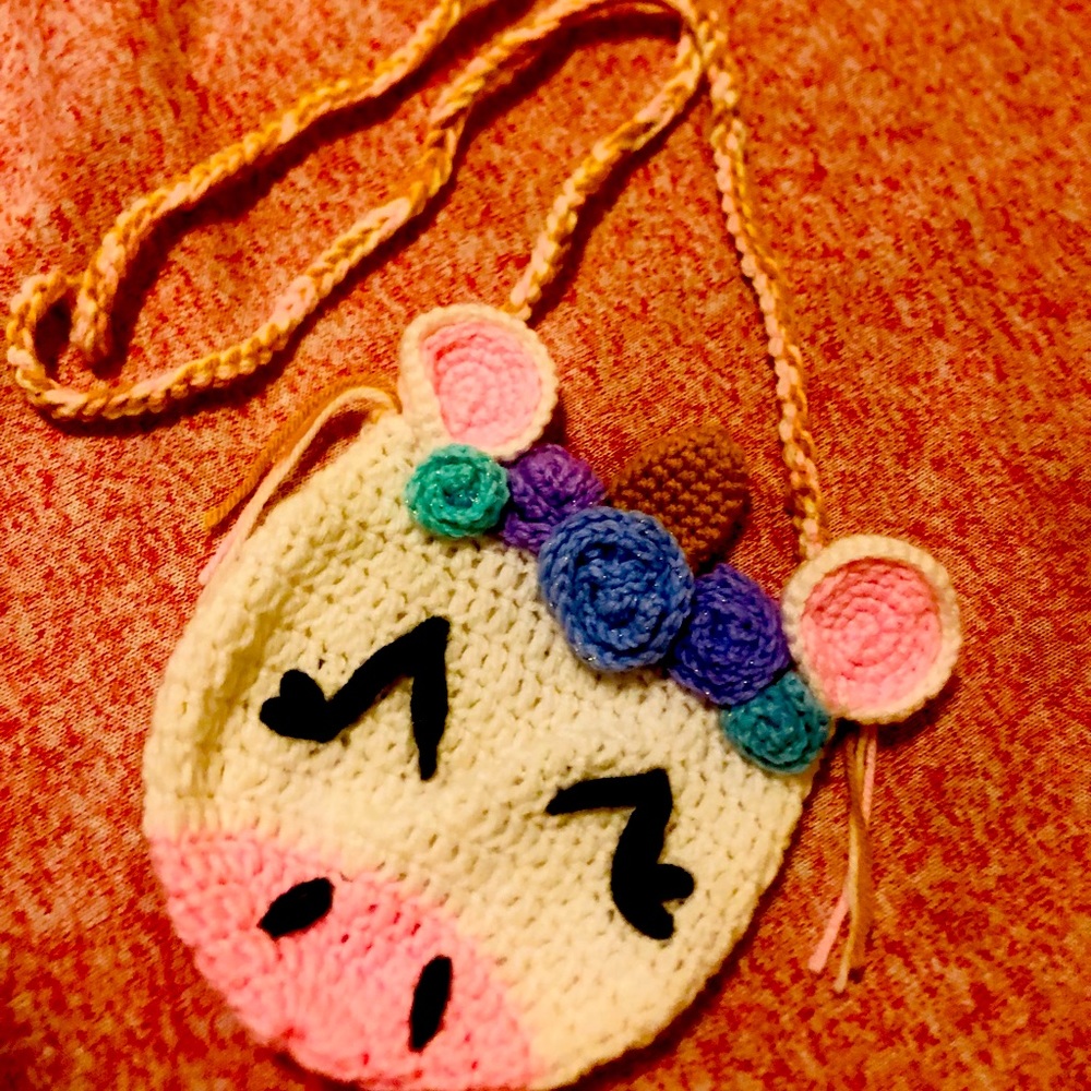 Girls unicorn crossbody purse